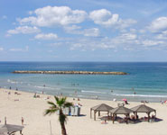 Tel Aviv - the city has very popular beaches during summer