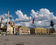 Tirana - the Skanderbeg Square